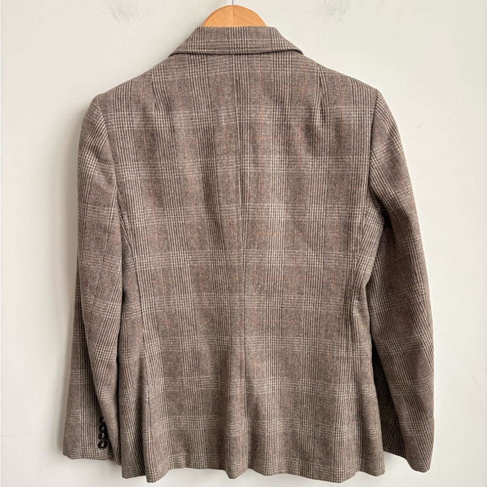 Vintage Evan Picone Wool Blend Plaid Blazer - Picture 9 of 9